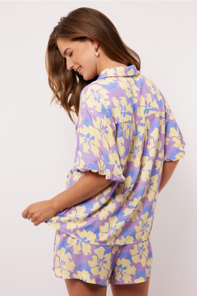 VIVIANA BLOUSE 25ZFSF12 SUNBEAM YELLOW/PERSIAN JEWEL